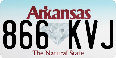 AR license plate 866KVJ