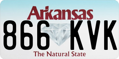 AR license plate 866KVK