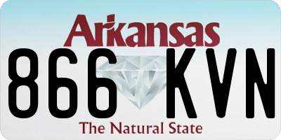 AR license plate 866KVN