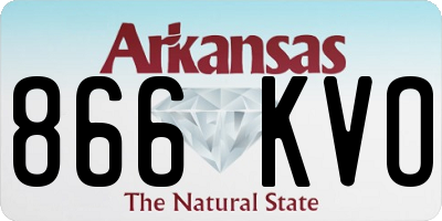 AR license plate 866KVO