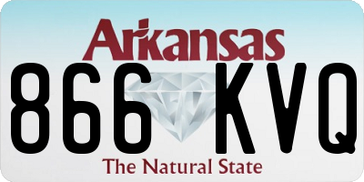 AR license plate 866KVQ