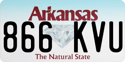 AR license plate 866KVU