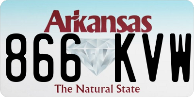 AR license plate 866KVW