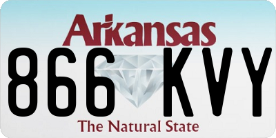 AR license plate 866KVY