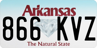 AR license plate 866KVZ
