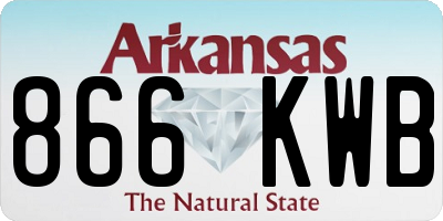 AR license plate 866KWB