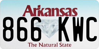 AR license plate 866KWC