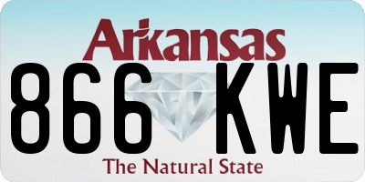AR license plate 866KWE