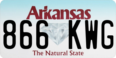 AR license plate 866KWG