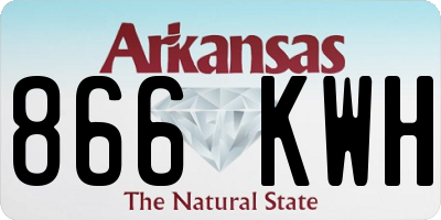 AR license plate 866KWH