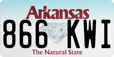 AR license plate 866KWI