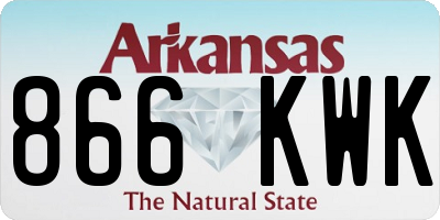AR license plate 866KWK
