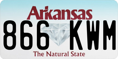AR license plate 866KWM