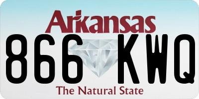 AR license plate 866KWQ