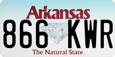 AR license plate 866KWR