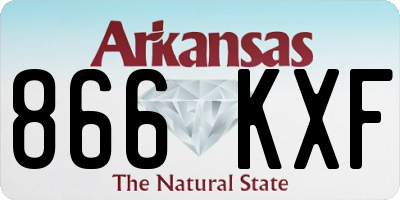 AR license plate 866KXF