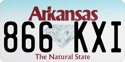 AR license plate 866KXI