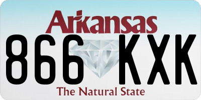 AR license plate 866KXK