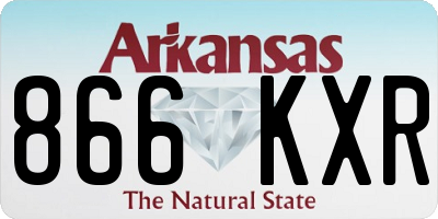 AR license plate 866KXR