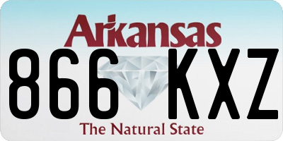 AR license plate 866KXZ