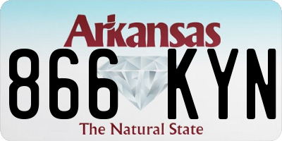 AR license plate 866KYN