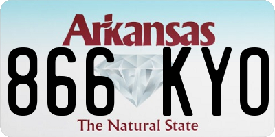 AR license plate 866KYO
