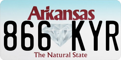 AR license plate 866KYR