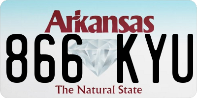 AR license plate 866KYU