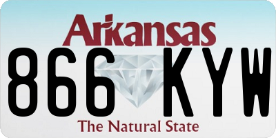AR license plate 866KYW