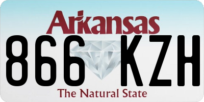AR license plate 866KZH