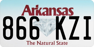 AR license plate 866KZI