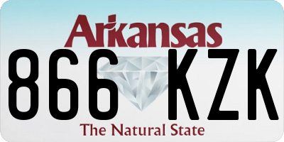AR license plate 866KZK