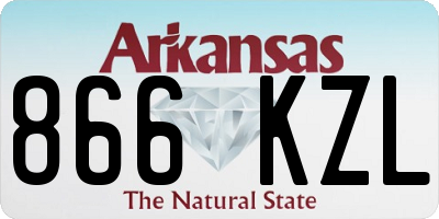 AR license plate 866KZL