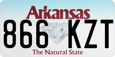 AR license plate 866KZT