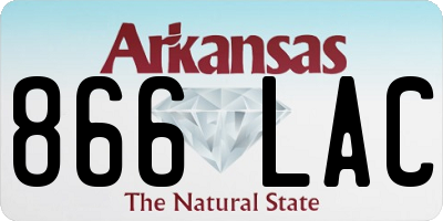 AR license plate 866LAC