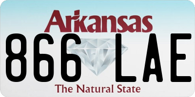 AR license plate 866LAE