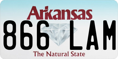 AR license plate 866LAM