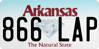 AR license plate 866LAP