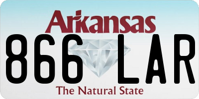 AR license plate 866LAR