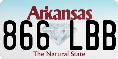 AR license plate 866LBB