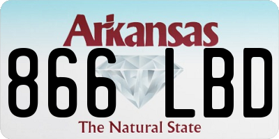 AR license plate 866LBD