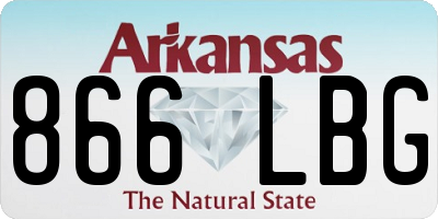 AR license plate 866LBG