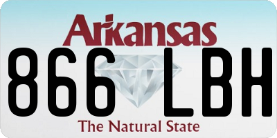 AR license plate 866LBH