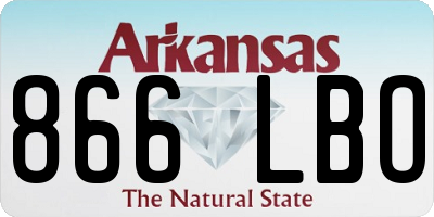 AR license plate 866LBO