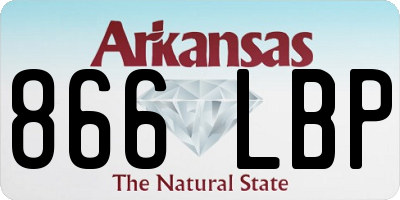 AR license plate 866LBP