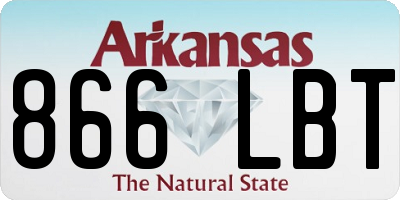 AR license plate 866LBT