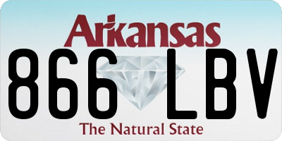 AR license plate 866LBV