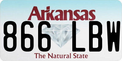 AR license plate 866LBW