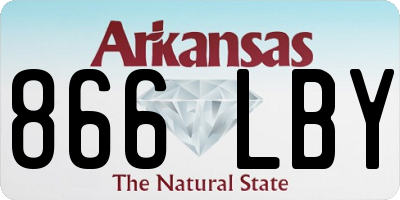 AR license plate 866LBY
