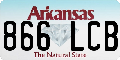 AR license plate 866LCB